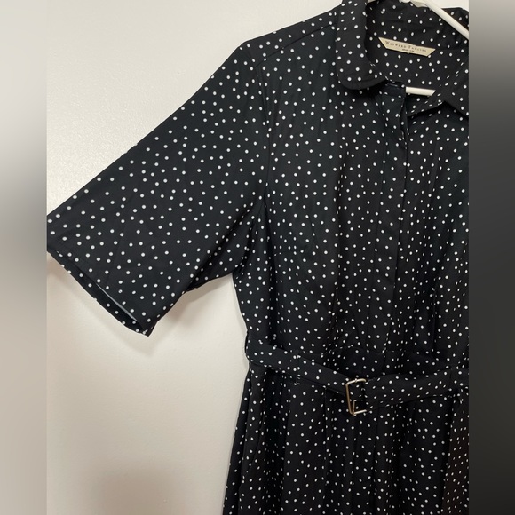 Wayward Fancies black & white Polka Dots With Pockets Romper Size 12 - Picture 4 of 16